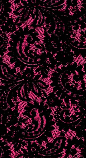 Pink Lace Pattern Wallpaper
