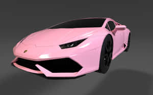 Pink Lamborghini Huracan3 D Render Wallpaper