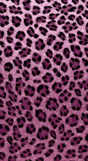 Pink Leopard Print Texture Wallpaper