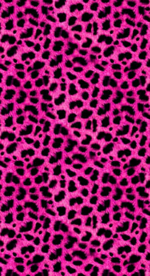 Pink Leopard Print Texture Wallpaper