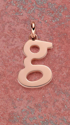 Pink Letter G Pendant Wallpaper