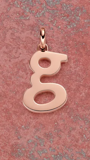 Pink Letter G Pendant Wallpaper