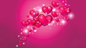 Pink Love - A Beautiful Expression Of Romance Wallpaper