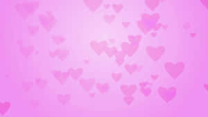 Pink Love - A Beautiful Heart-shaped Sunset Wallpaper