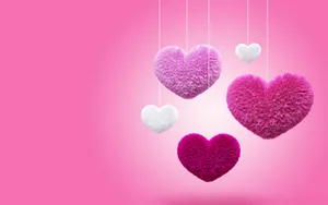 Pink Love - A Magical Display Of Affection Wallpaper