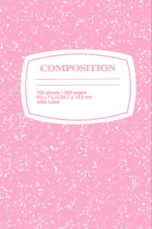 Pink Marble Composition Notebook Cover Wallpaper