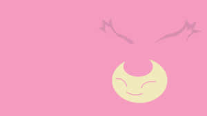 Pink Minimalist Skitty Wallpaper