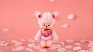 Pink Monchhichi Doll Wallpaper