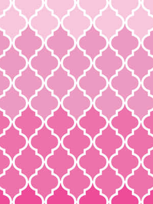 Pink Ombre Moroccan Pattern Wallpaper