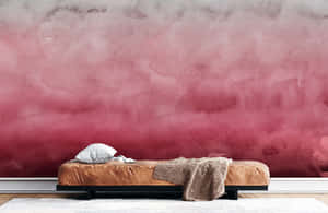 Pink Ombre Wall Interior Wallpaper