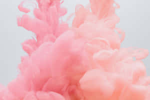 Pink Orange Abstract Clouds Wallpaper