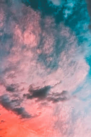 Pink Orange Sky Aesthetic Wallpaper