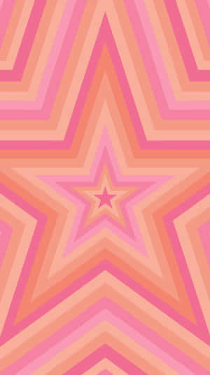 Pink Orange Starburst Aesthetic Wallpaper