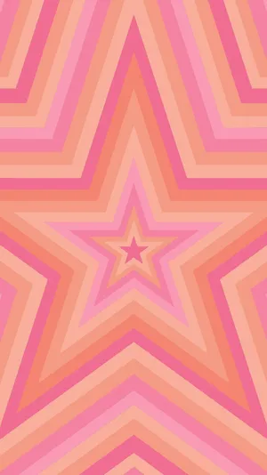 Pink Orange Starburst Aesthetic Wallpaper