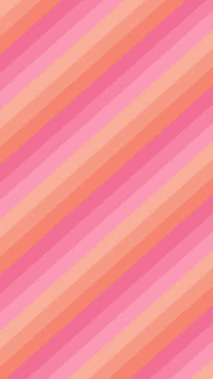 Pink Orange Striped Aesthetic Background Wallpaper