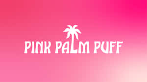 Pink Palm Puff Logo Wallpaper