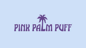 Pink Palm Puff Logo Wallpaper