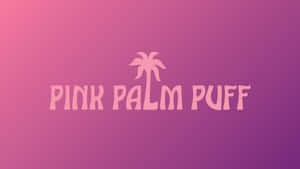 Pink Palm Puff Logo Wallpaper
