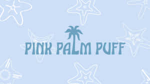 Pink Palm Puff Logo Wallpaper