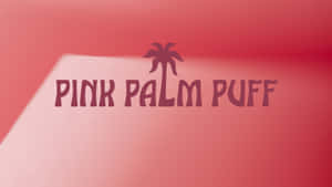 Pink Palm Puff Logo Wallpaper