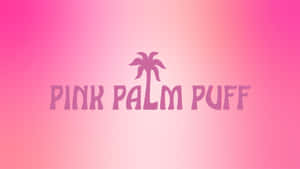 Pink Palm Puff Logo Wallpaper