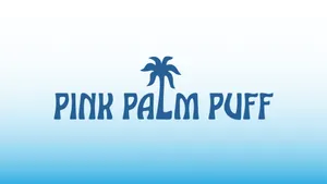 Pink Palm Puff Logo Wallpaper