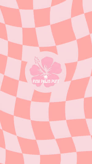 Pink Palm Puff Logo Wallpaper
