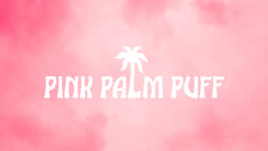 Pink Palm Puff Logo Wallpaper