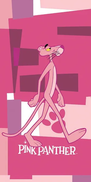 Pink Panther Vintage Cartoon Poster Wallpaper