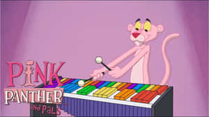 Pink Pantherand Pals Playing Xylophone Wallpaper