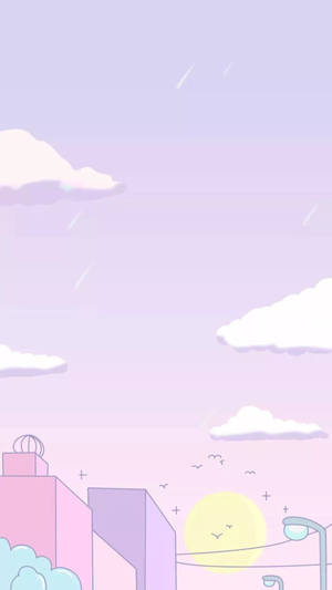 Pink Pastel Cute Sky Wallpaper