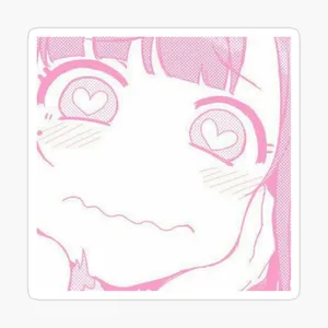 Pink Pfp Anime Girl With Heart Eyes Wallpaper