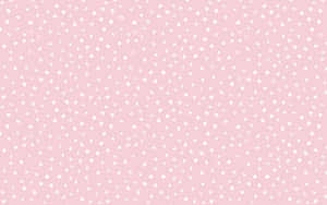 Pink Polka Dots Desktop Aesthetic Wallpaper