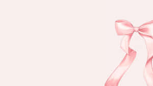 Pink Preppy Bow Design Wallpaper