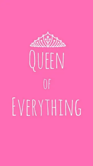 Pink Preppy Queen Of Everything Wallpaper