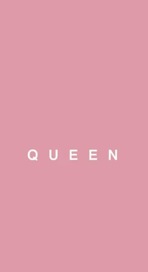 Pink Queen Text Wallpaper Wallpaper