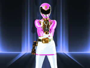Pink Ranger Pose Spotlight Wallpaper
