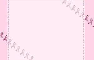 Pink Ribbon For Breast Cancer Awareness Wallpaper