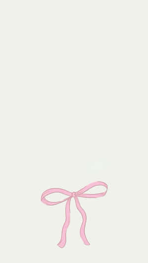 Pink Ribbon Illustration Wallpaper