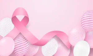 Pink Ribbon With Bright Background Wallpaper