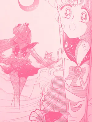 Pink Sailor Moon Artwork Wallpaper