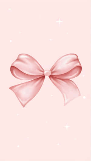 Pink Satin Bow Wallpaper