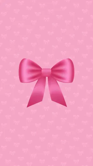 Pink Satin Bow Wallpaper Wallpaper