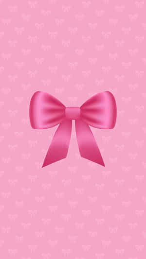 Pink Satin Bow Wallpaper Wallpaper