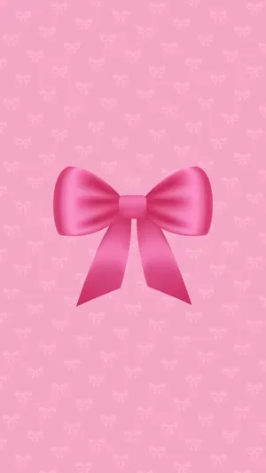Pink Satin Bow Wallpaper Wallpaper
