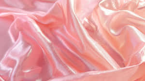 Pink Satin Fabric Waves Texture Wallpaper