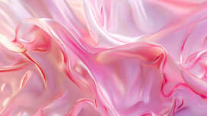 Pink Satin Waves Texture Wallpaper