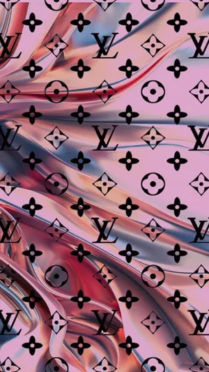 Pink Scarf Louis Vuitton Phone Wallpaper