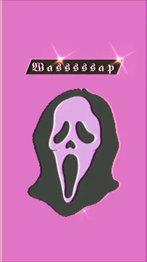 Pink Scream Greeting Wallpaper