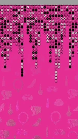 Pink Sequin Drip Background Wallpaper